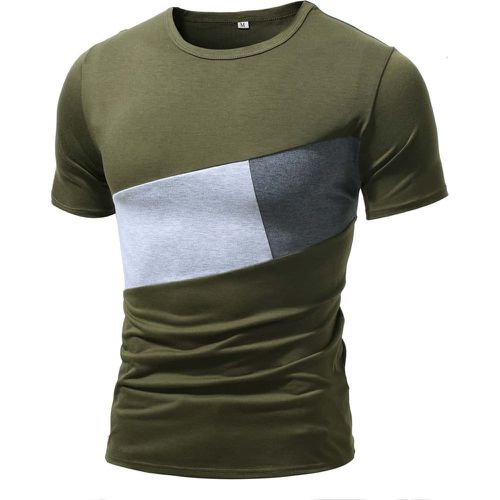 Homme T-shirt à blocs de couleurs - SHEIN - Modalova