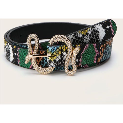 Ceinture à motif python - SHEIN - Modalova