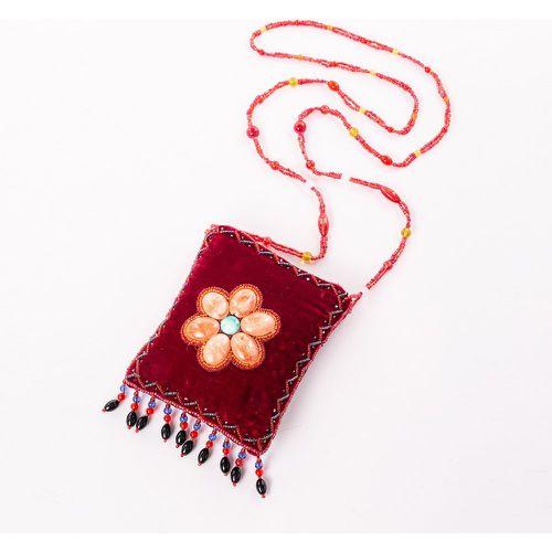 Sac à bandoulière mini fleuri à blocs de couleurs à perles - SHEIN - Modalova