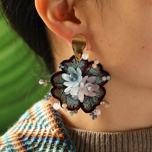 Boucles d'oreilles à détail de fleur - SHEIN - Modalova
