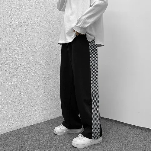 Pantalon de survêtement à imprimé losange - SHEIN - Modalova