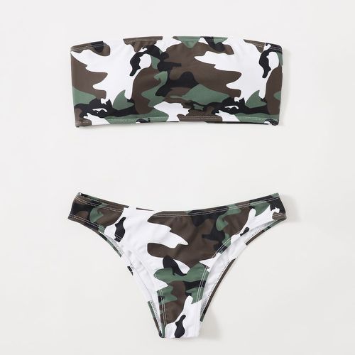 Bikini à imprimé camouflage - SHEIN - Modalova