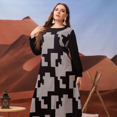 Robe tunique à imprimé géométrique - SHEIN - Modalova