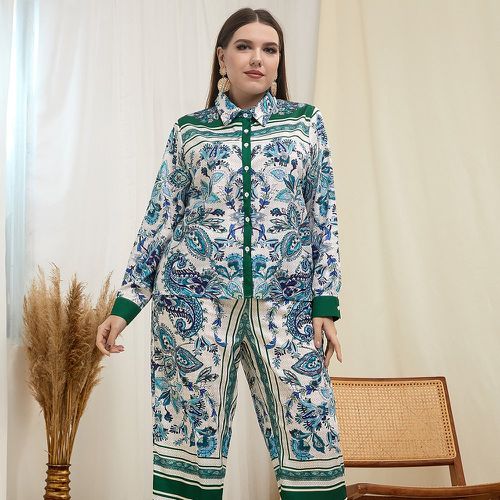 Chemise à imprimé floral & pantalon - SHEIN - Modalova