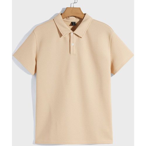 Polo unicolore & Short à cordon - SHEIN - Modalova