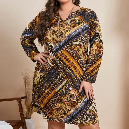 Robe tunique à imprimé foulard - SHEIN - Modalova