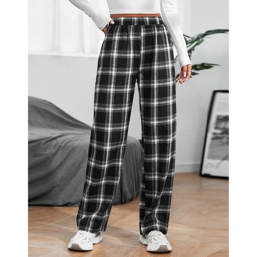 Pantalon à carreaux taille élastique - SHEIN - Modalova