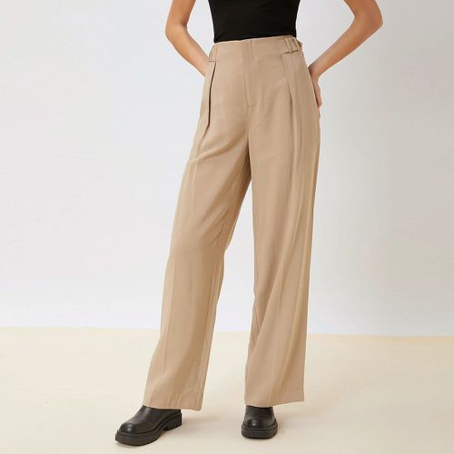 Pantalon droit en fibre de viscose de marque LENZING™ ECOVERO™ - SHEIN - Modalova