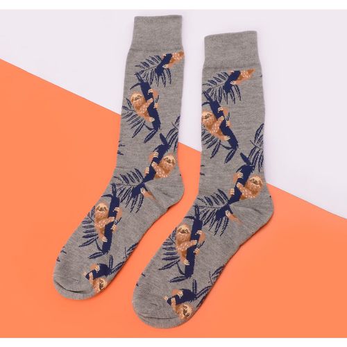 Chaussettes à imprimé animal - SHEIN - Modalova