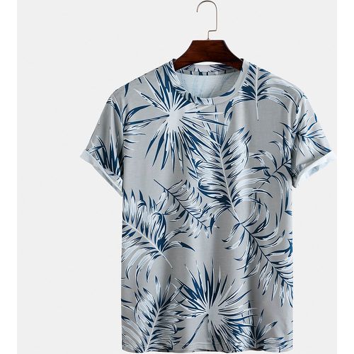 T-shirt aléatoire à imprimé tropical - SHEIN - Modalova