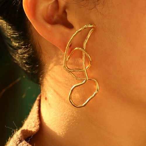 Paire Boucles d'oreilles structuré - SHEIN - Modalova