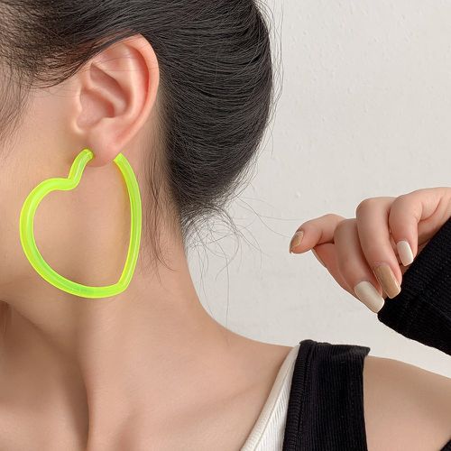 Boucles d'oreilles en forme de cœur - SHEIN - Modalova