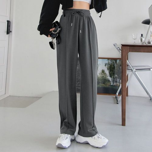 Pantalon de survêtement couture à cordon à poches - SHEIN - Modalova