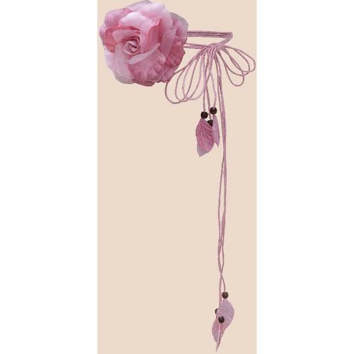 Ceinture-corde à fleur à détail feuille - SHEIN - Modalova
