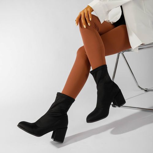 Bottes chaussettes minimaliste à talons épais - SHEIN - Modalova