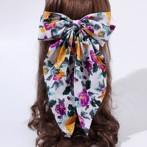 Épingle à cheveux à imprimé floral à nœud papillon - SHEIN - Modalova