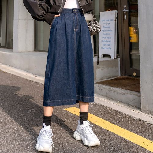 Jupe en jean taille haute fendu - SHEIN - Modalova