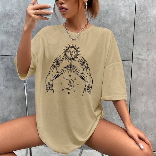 T-shirt soleil & figure - SHEIN - Modalova