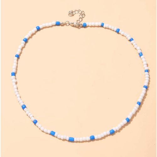 Collier à perles bicolore - SHEIN - Modalova