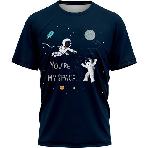 T-shirt à imprimé astronaute et slogan - SHEIN - Modalova