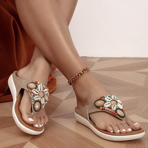 Sandales entre-doigt à détail bijoux - SHEIN - Modalova