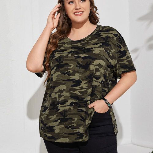 Top fendu camouflage - SHEIN - Modalova