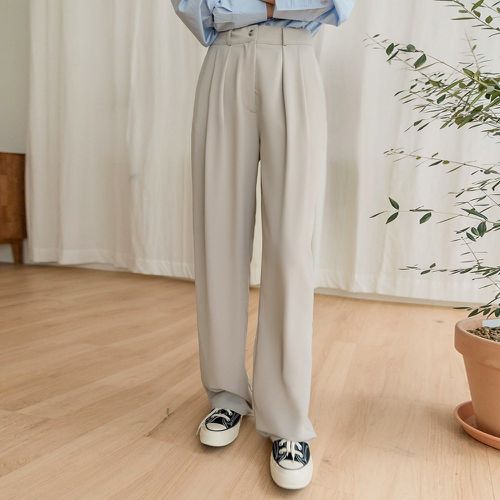 Pantalon à plis à poche - SHEIN - Modalova