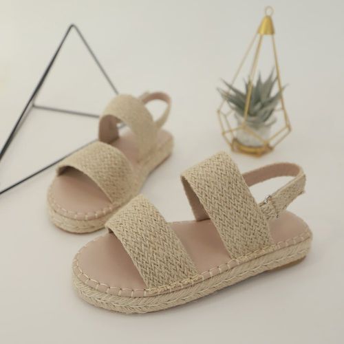 Sandales à bride arrière minimaliste à détail paille - SHEIN - Modalova