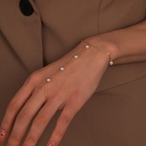 Bracelet à doigt à fausse perle - SHEIN - Modalova