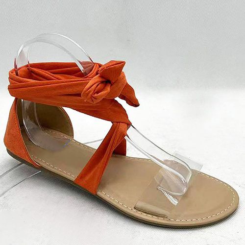 Sandales plates ruban croisé bande - SHEIN - Modalova