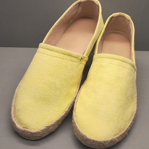 Chaussures plates glissantes en suédine espadrilles - SHEIN - Modalova