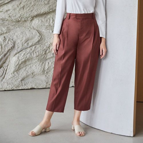 Pantalons grandes tailles Fermeture éclair Élégant Unicolore - SHEIN - Modalova