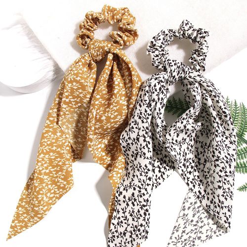 Pièces Élastique avec foulard pour cheveux à imprimé floral - SHEIN - Modalova