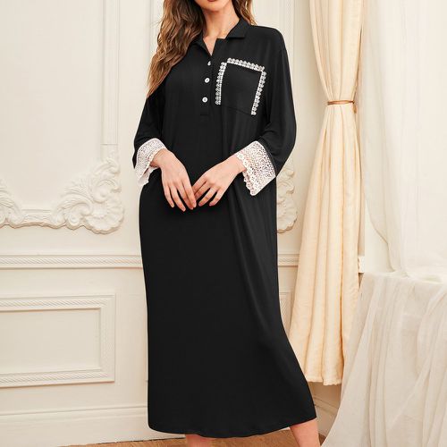 Robe de nuit avec dentelle - SHEIN - Modalova