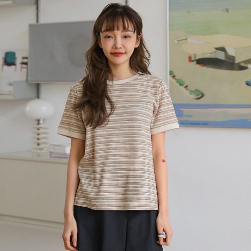 T-shirt à rayures - SHEIN - Modalova