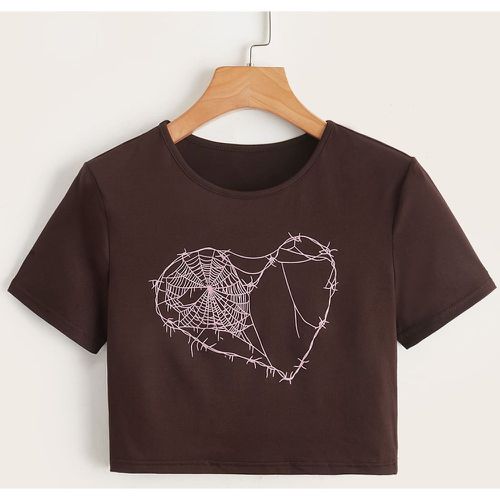 T-shirt cœur - SHEIN - Modalova