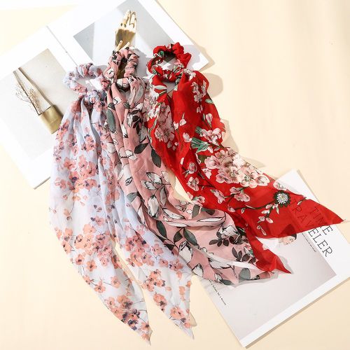 Pièces Élastique avec foulard pour cheveux à imprimé floral - SHEIN - Modalova