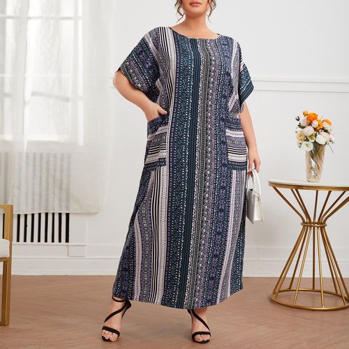 Robe tunique à poche à rayures - SHEIN - Modalova