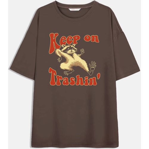 T-shirt slogan animal - SHEIN - Modalova