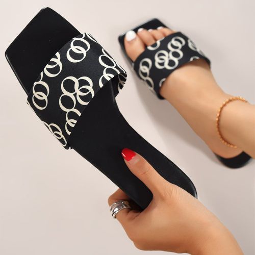 Sandales plates géométrique - SHEIN - Modalova