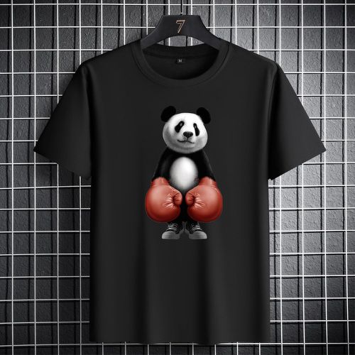 Homme T-shirt à imprimé panda - SHEIN - Modalova