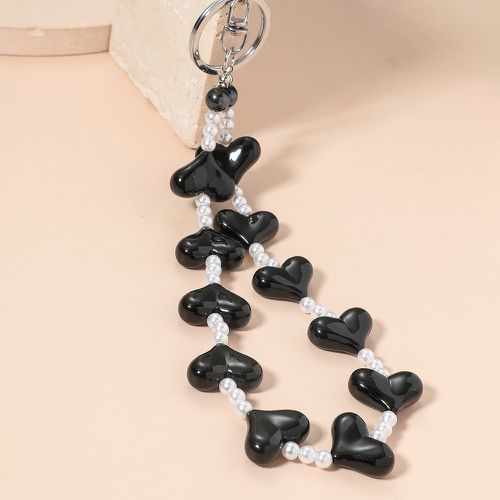 Porte-clés fausse perle & perle à cœur à chaîne - SHEIN - Modalova
