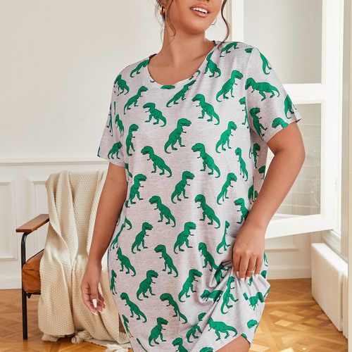 Robe de nuit à imprimé dinosaure - SHEIN - Modalova