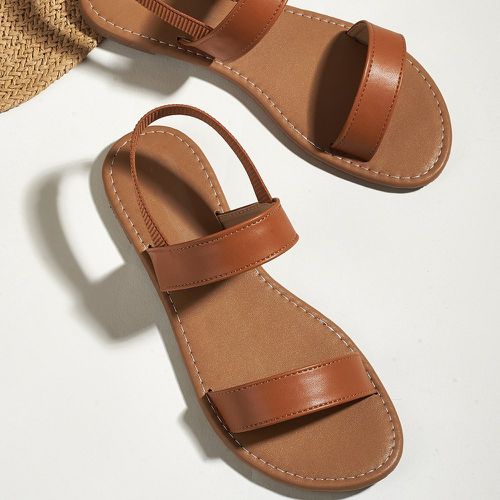 Sandales à bride arrière minimaliste plat - SHEIN - Modalova
