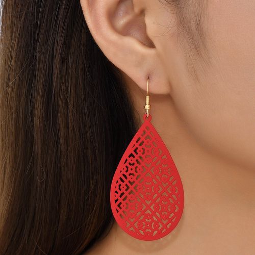 Boucles d'oreilles à design goutte d'eau ajouré - SHEIN - Modalova
