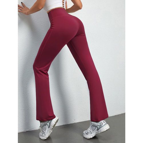Pantalon de sport taille haute bootcut - SHEIN - Modalova