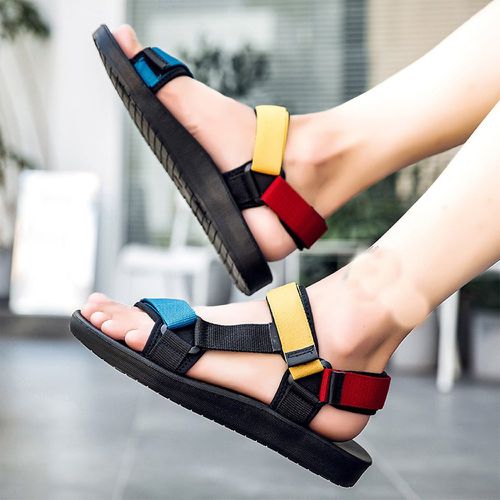 Sandales de sport à blocs de couleurs - SHEIN - Modalova