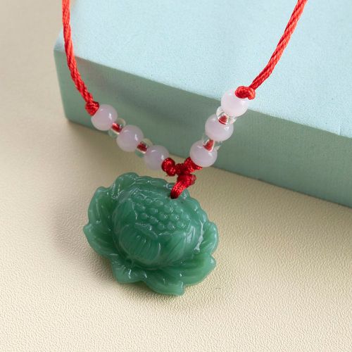 Collier à pendentif à perles lotus - SHEIN - Modalova
