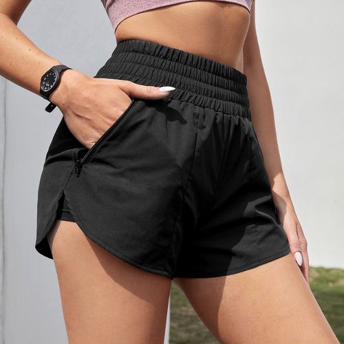 Short de sport respirant zippé - SHEIN - Modalova