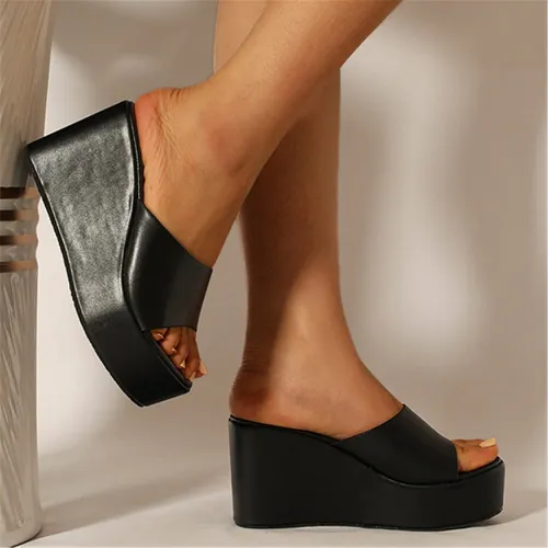Sandales compensées minimaliste - SHEIN - Modalova